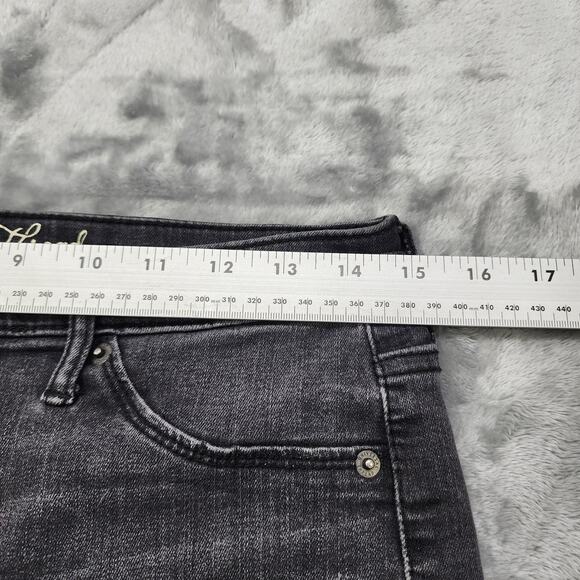 Universal Thread Jeans Womens 6/28L Gray High Rise Jegging Raw Hem Ankle Stretch - Picture 12 of 16